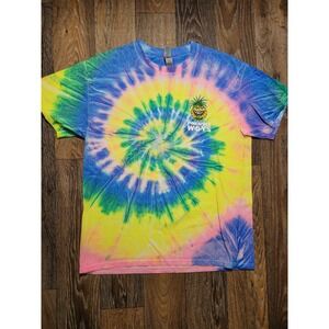 Pineapple Willys Panama City Beach Tie Dye T-Shirt Womens Large Souvenir Graphic